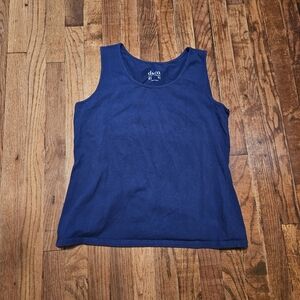 D&co Women's Navy Blue Tank Top Size Medium Layering Casual Loungewear